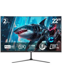 شاركس جاوز شاشة العاب مسطحة  موديل 22F120V دقة FHD 1080, معدل تحديث 120 هيرتز , و سرعة استجابة 1 ملي ثانية, منفذ HDMI 2.1, لوحة VA