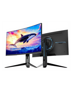 ساديس شاشة العاب منحنية VA موديل SA-C01Q27B, مقاس 27 بوصة, QHD (2K) 2560x1440, معدل تحديث 180 هيرتز, استجابة 1 ملي ثانية, HDMI 2.1 - اسود